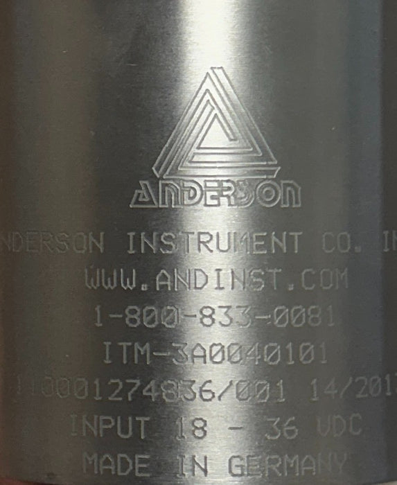 ANDERSON ITM-3A0040101 / TC1.5'' / M12-AIC RELATIVE TURBIDITY MONITOR ITM-3 USNP