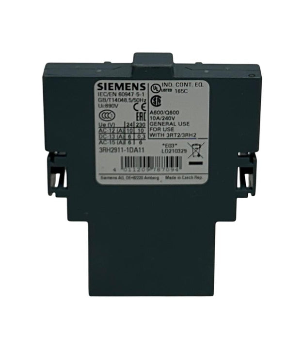 SIEMENS 3RH2911-1DA11 / 3RH29111DA11 OEM AUXILIARY SWITCH CONTACT BLOCK NSMP
