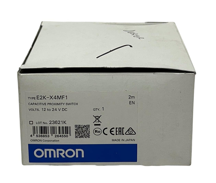 OMRON E2K-X4MF1 / E2KX4MF1 CAPACITIVE PROXIMITY SENSOR 12-24VDC 2M CABLE NSMP