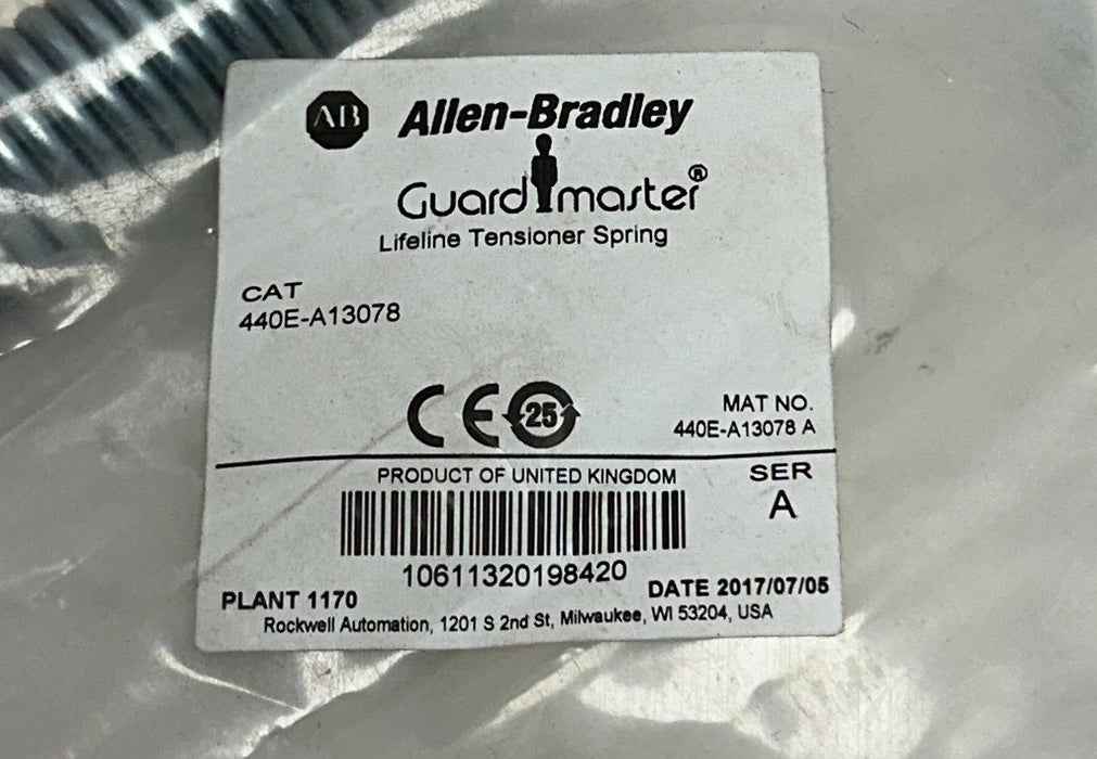 3 ALLEN BRADLEY 440E-A13078 /A Guardmaster LIFELINE TENSIONER SPRINGS OEM NSFS
