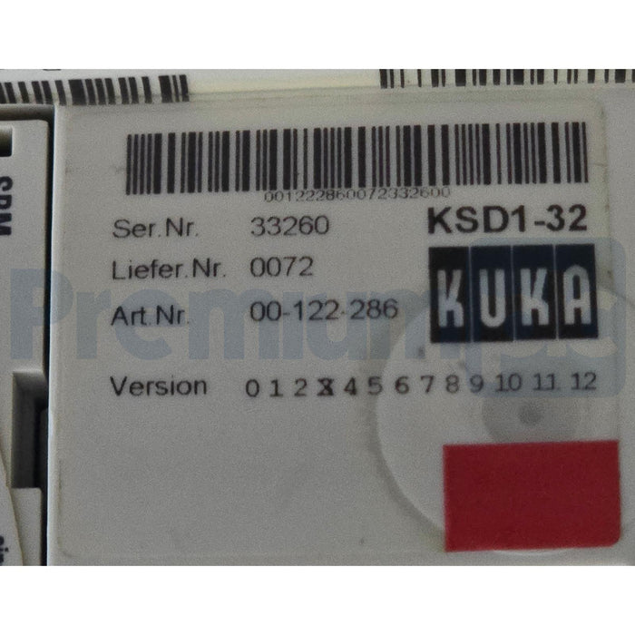 KUKA KSD1-32 E93DA113I4B531 SERVO DRIVE E93DA113I4B531XX4B23 13046923 w/SBM2