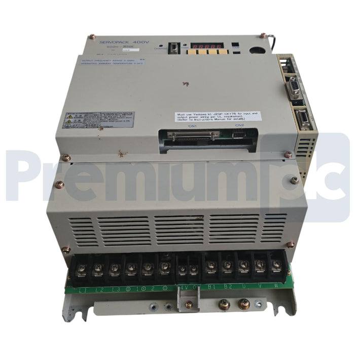 YASKAWA SGDH-60DE / SGDH60DE SIGMA II SERVOPACK AMPLIFIER 400V 6kW w/JUSP-NS500