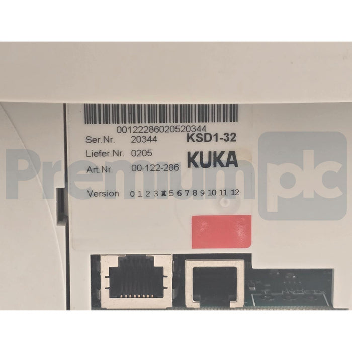 KUKA KSD1-32 E93DA113I4B531 KRC2 DRIVE 13293120 E93DA113I4B531XX4B23 00-122-286