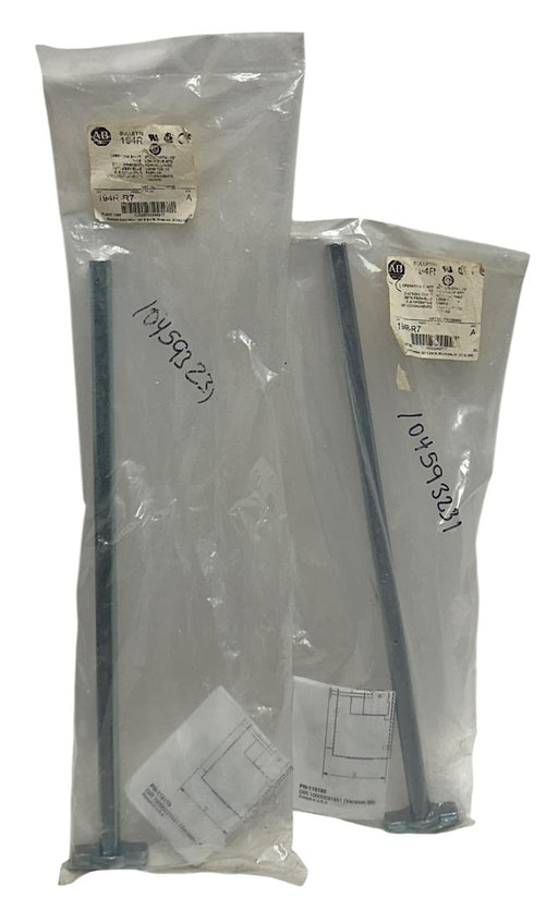 2 ALLEN BRADLEY 194R-R7 /A BULLETIN 194R OPERATING SHAFTS 12'' LENGTH NSFS