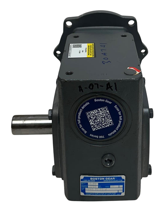 BOSTON GEAR F724-20-B5-J / 51995 RIGHT ANGLE WORM GEAR REDUCER 20:1 RATIO NSNP