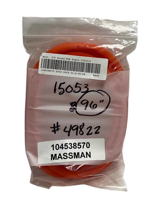 FENNER DRIVES BLENTECH 1032012 / 85A EAGLE BELTING 3/8'' ROUND 8'/96'' NSNP