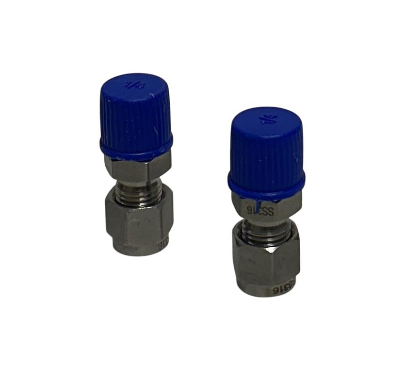 2 DWYER SSLK-14-14 / SSLK1414 OMEGALOK COMPRESSION FITTINGS 1/4'' MNPT NSNP
