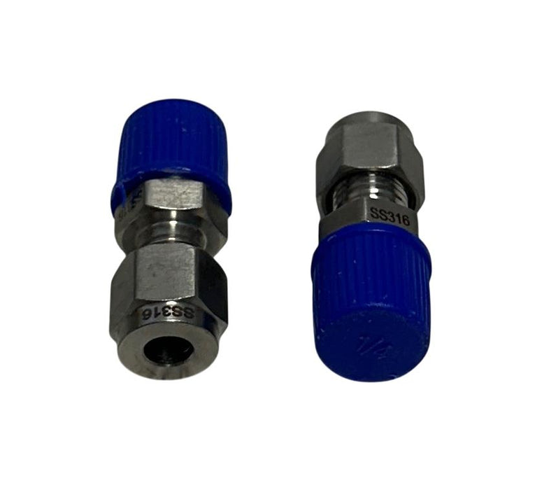 2 DWYER SSLK-14-14 / SSLK1414 OMEGALOK COMPRESSION FITTINGS 1/4'' MNPT NSNP
