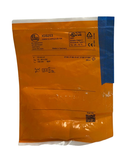 IFM IGB3012-APKG/US-104 / IGS253 INDUCTIVE PROXIMITY SENSOR 10-30V 12mm NSMP