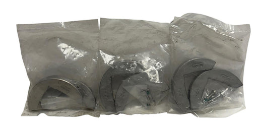 3 INTRALOX OEM 1-1/2'' STAINLESS STEEL SPLIT RETAINER RINGS SQUARE BORE NSFS