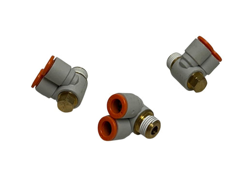 3 SMC KQ2Z07-34AS / KQ2Z0734AS TWIN BANJO FITTINGS OEM NSNP