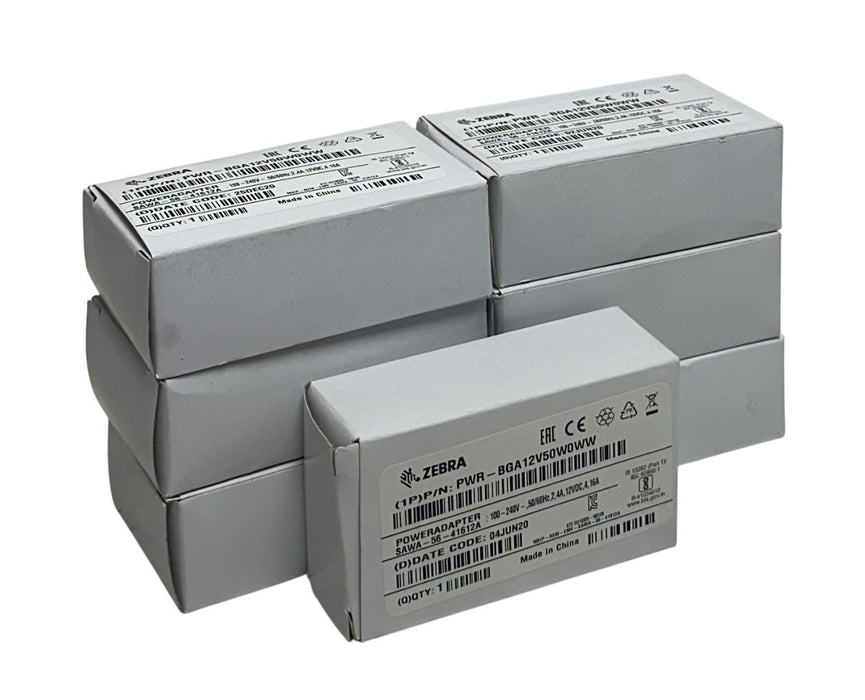 7 ZEBRA PWR-BGA12V50W0WW / SAWA-56-41612A OEM POWER ADAPTERS 100-240V 2.4A NSMP
