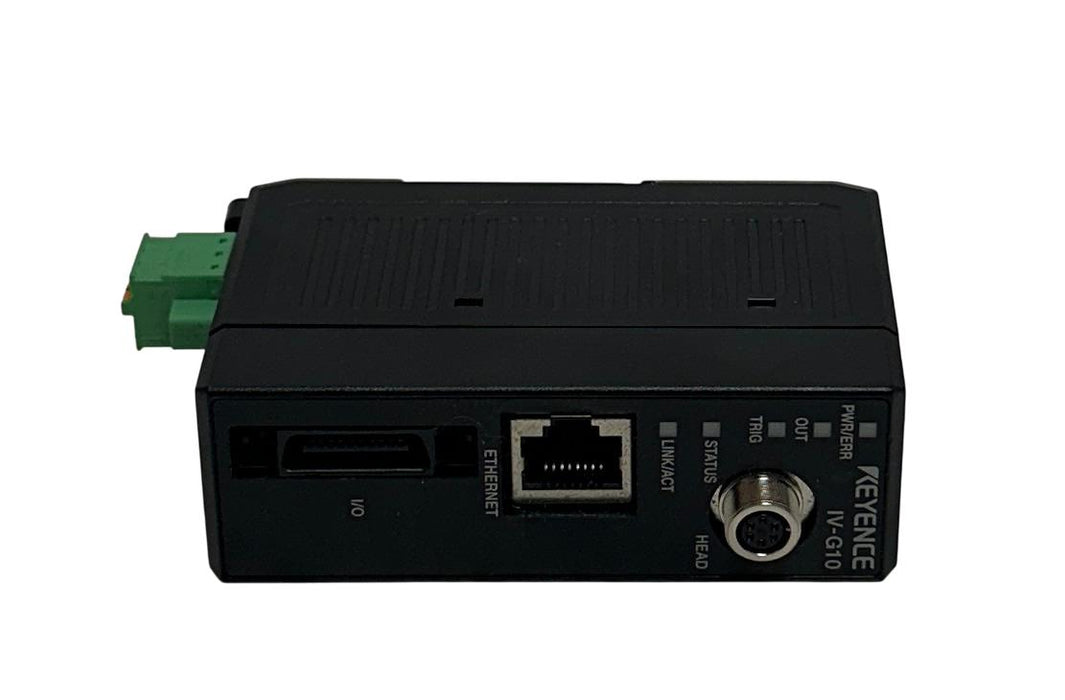 KEYENCE IV-G10 / IVG10 SENSOR AMPLIFIER EtherNet 24Vdc 1.8A CLASS 2 50mA USNP
