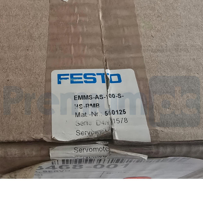FESTO EMMS-AS-100-S-HS-RMB - 550125 EMMS-AS AC SERVO MOTOR w/BRAKE 24V NSMP