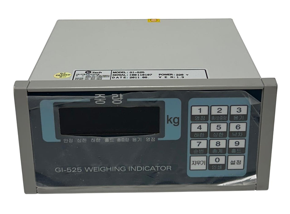 G TECH GI-525 / GI525 WEIGHING INDICATOR CONTROLLER 220V VER. 1.3 OEM NSNP