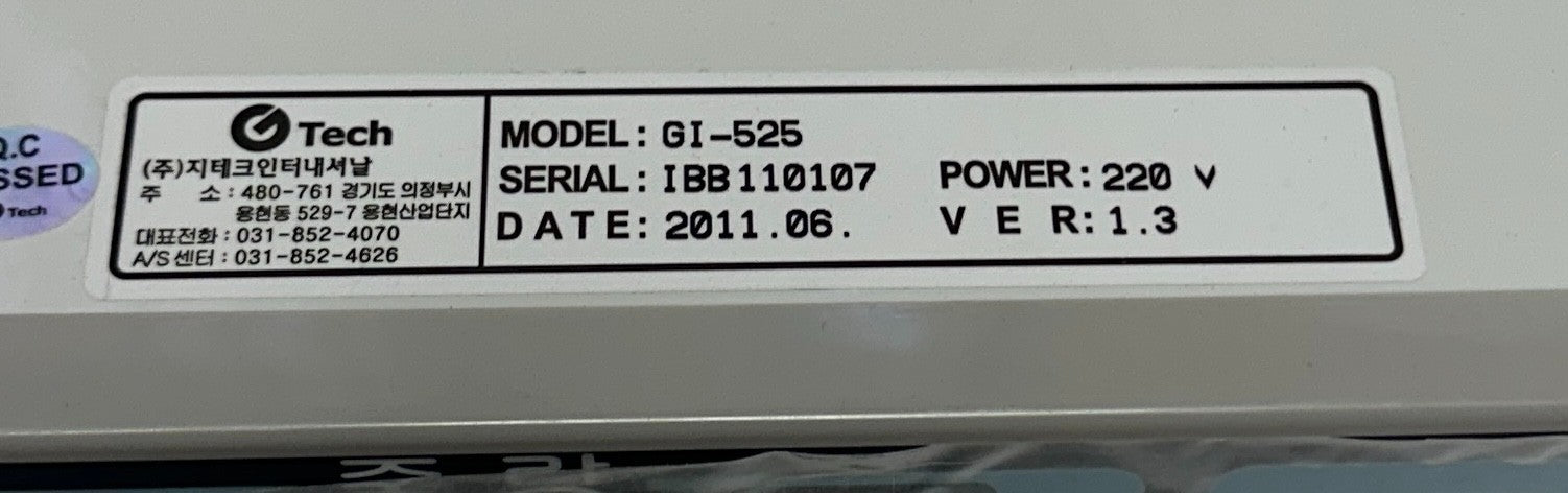 G TECH GI-525 / GI525 WEIGHING INDICATOR CONTROLLER 220V VER. 1.3 OEM NSNP