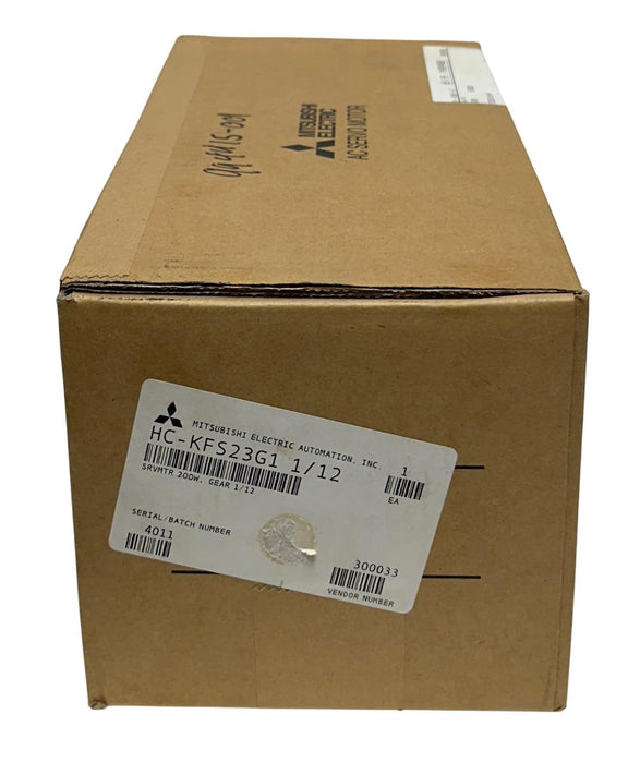 MITSUBISHI HC-KFS23G1 1/12 / HCKFS23G1 AC SERVO MOTOR W/ BRAKE K9012 1/12 NSFS