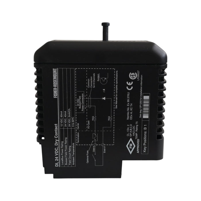 ROSEMOUNT EMERSON DeltaV KJ3001X1-BB1 DIGITAL INPUT 24VDC 12P0550X142 REV E USPI