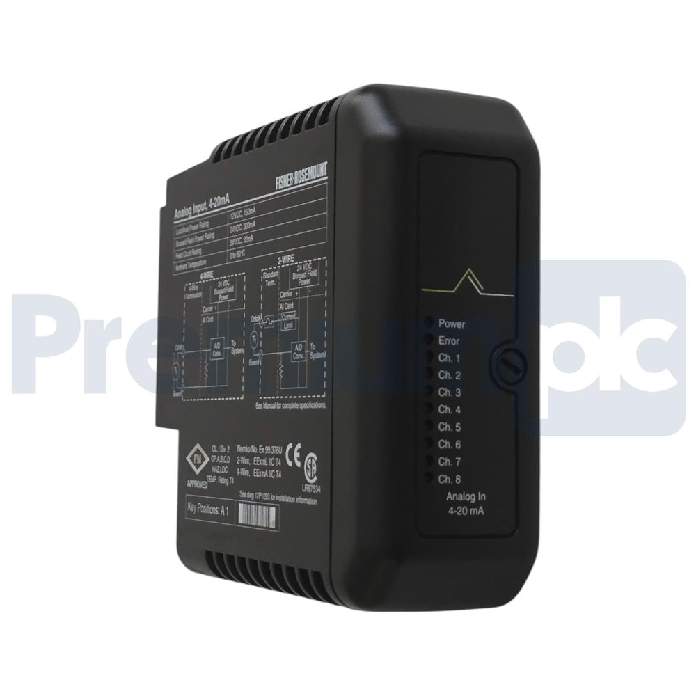 ROSEMOUNT EMERSON DeltaV KJ3002X1-BC1 ANALOG INPUT 4-20mA 12P0681X092 REV M USPI