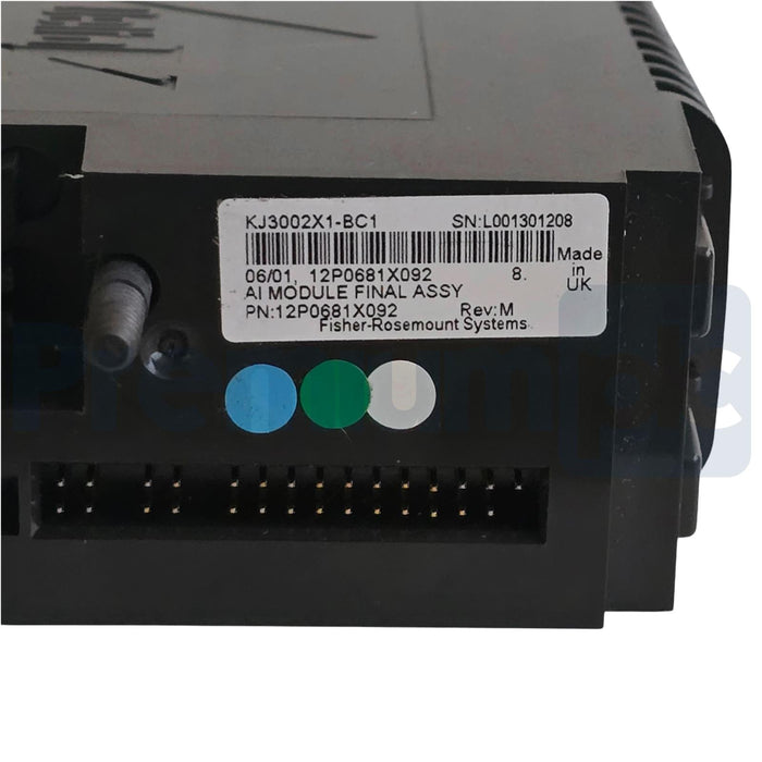 ROSEMOUNT EMERSON DeltaV KJ3002X1-BC1 ANALOG INPUT 4-20mA 12P0681X092 REV M USPI