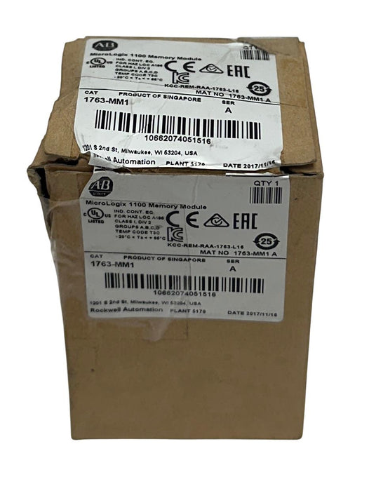 ALLEN BRADLEY 1763-MM1 /A MicroLogix 1100 MEMORY MODULE 1763MM1 OEM NSMP