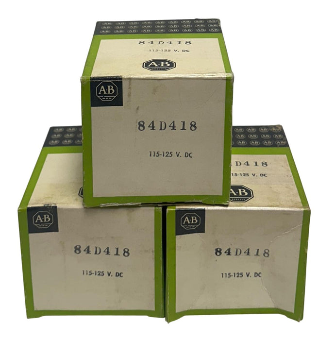 3 ALLEN BRADLEY 84D418 OEM REPLACEMENT COILS 115-125VDC INDUSTRIAL NSMP