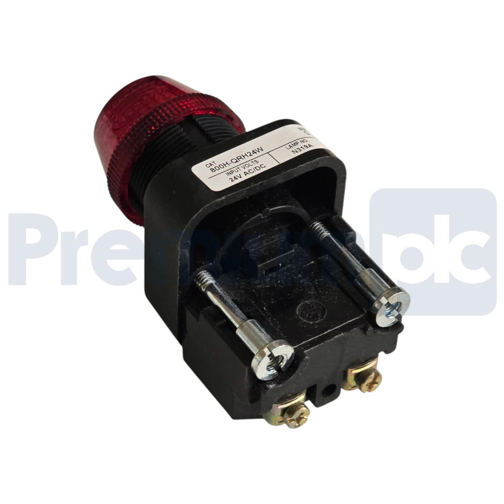 ALLEN BRADLEY 800H-QRH24W /G 30mm RED PILOT LIGHT 800H PUSH BUTTON NSNP (read)