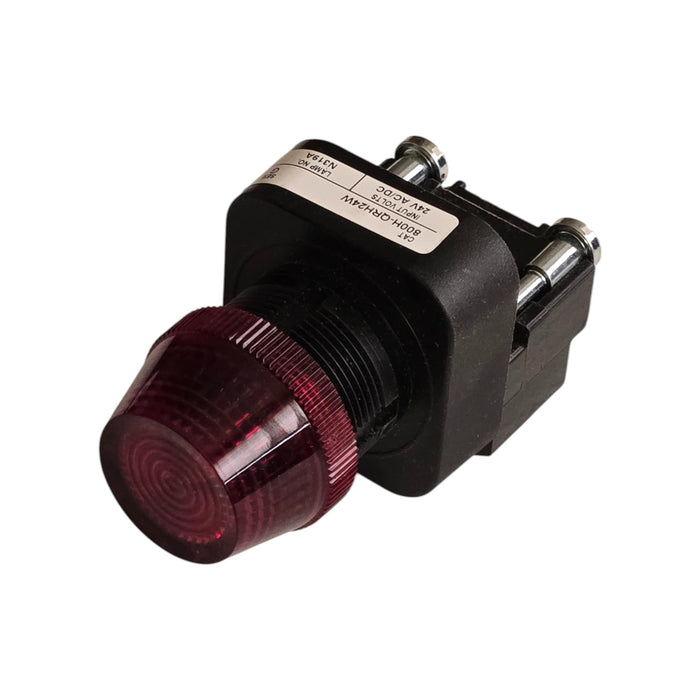 ALLEN BRADLEY 800H-QRH24W /G 30mm RED PILOT LIGHT 800H PUSH BUTTON NSNP (read)