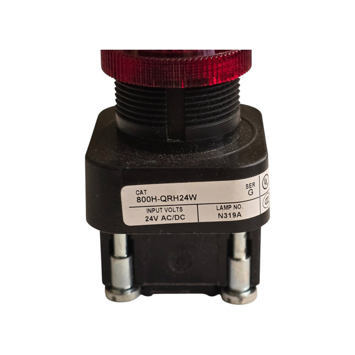ALLEN BRADLEY 800H-QRH24W /G 30mm RED PILOT LIGHT 800H PUSH BUTTON NSNP (read)
