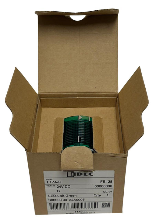 IDEC LT7A-G / LT7AG LED STACK LIGHT TOWER GREEN 24VDC FB128 70mm LT7 SERIES NSMP