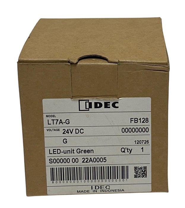 IDEC LT7A-G / LT7AG LED STACK LIGHT TOWER GREEN 24VDC FB128 70mm LT7 SERIES NSMP
