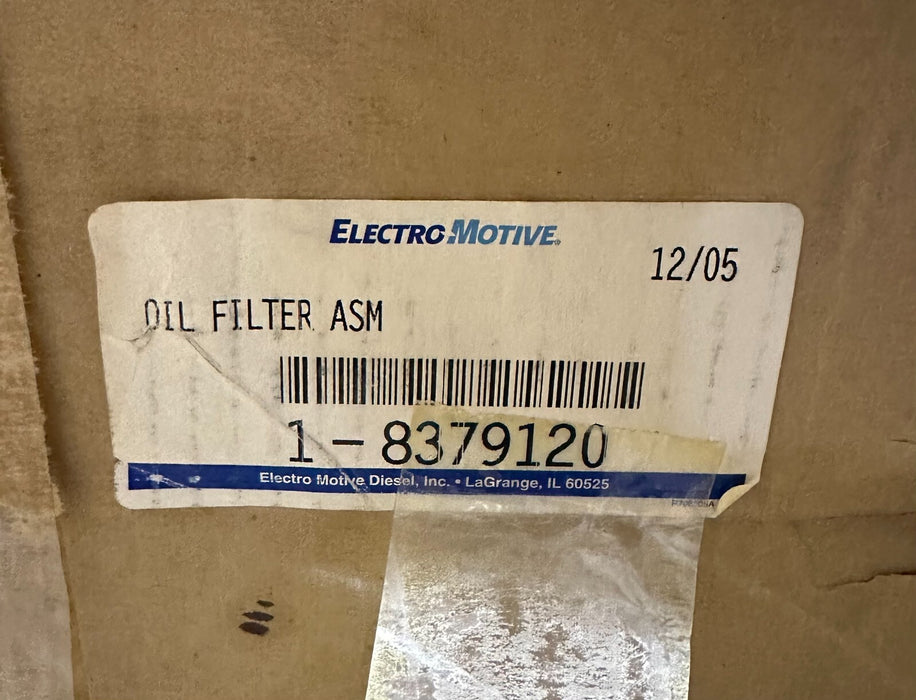 ELECTRO MOTIVE CAMFIL 8379120 OIL FILTER ASM 1-8379120 / 18379120 / 354123 NSMP