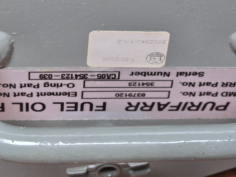 ELECTRO MOTIVE CAMFIL 8379120 OIL FILTER ASM 1-8379120 / 18379120 / 354123 NSMP