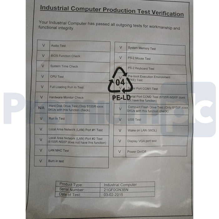 ALLEN BRADLEY 6155R-NPXPDC /E 200R COMPACT NON-DISPLAY INDUSTRIAL PC 24VDC NSMP