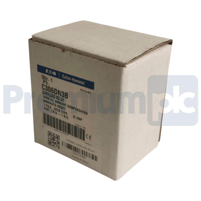 EATON CUTLER HAMMER C306DN3B SERIES B1 OVERLOAD RELAY 3-P OPEN TYPE 32AMP NSMP