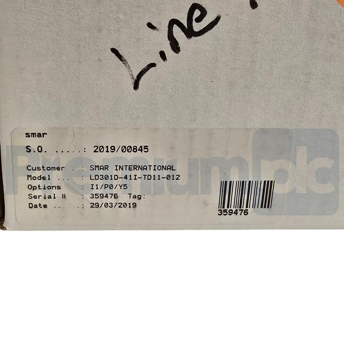 SMAR LD301 HART SMART PRESSURE TRANSMITTER LD301-D41I-TD11-012/I1/P0/Y5 NSMP