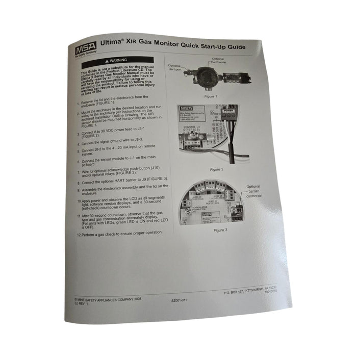 MSA A-ULTIMAX-XP-E-39-U-3-S-2-H-2-1-2-1-1-0 ULTIMA XE w/ A-ULTX-SENS-39-2-0 NSMP