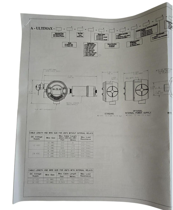 MSA A-ULTIMAX-XP-E-39-U-3-S-2-H-2-1-2-1-1-0 ULTIMA XE w/ A-ULTX-SENS-39-2-0 NSMP