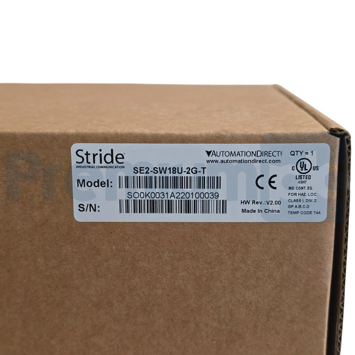 AUTOMATION DIRECT SE2-SW18U-2G-T / SE2SW18U2GT STRIDE 18-P ETHERNET SWITCH NSFS