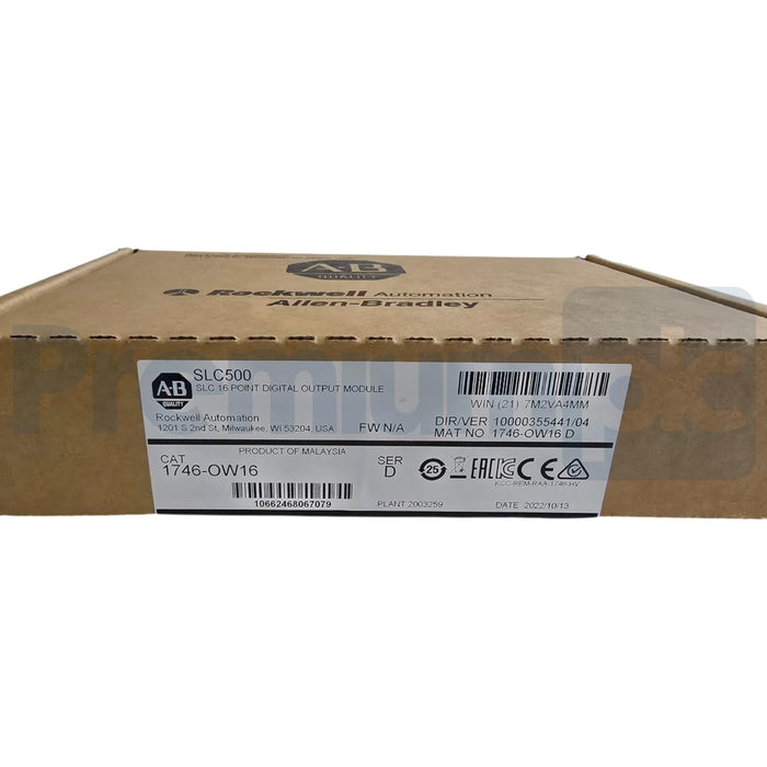 ALLEN BRADLEY 1746-OW16 /D SLC500 16-CH RELAY OUTPUT MODULE 1746OW16 2022 NSMP