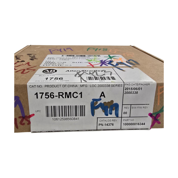 ALLEN BRADLEY 1756-RMC1 /A ControlLogix FIBER CABLE, 1 METER  1756RMC1 NSMP