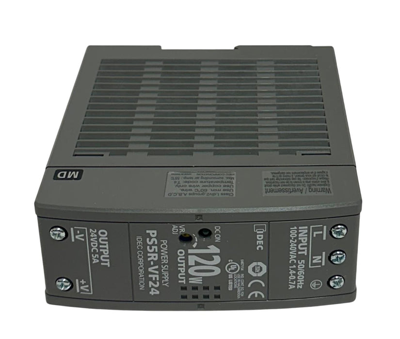IDEC PS5R-VF24 / PS5RVF24 POWER SUPPLY 120W 24VDC OUTPUT 100-240VAC INPUT NSMP