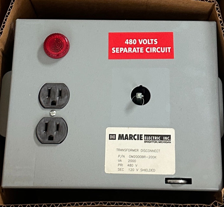 MARCIE ELECTRIC OM2000BR-200K / OM2000BR200K TRANSFORMER DISCONNECT PRI480V NSMP