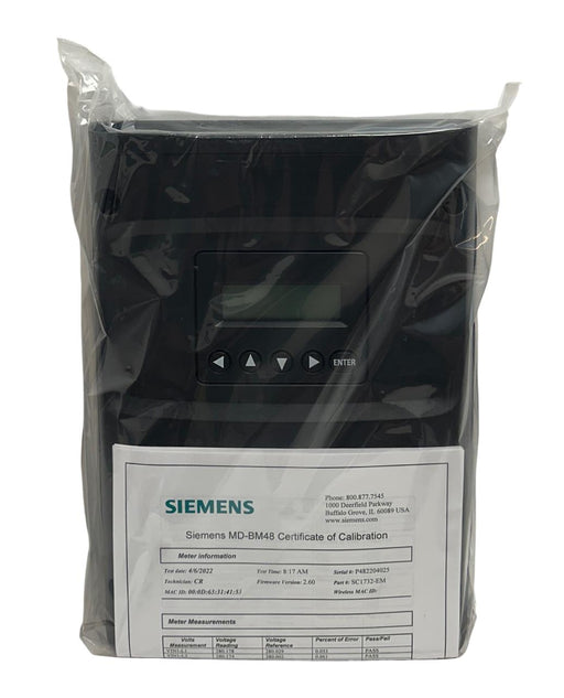 SIEMENS SC1732-EM / MD-48HD NETWORKED METERING SYSTEM 48-CHNL POWER METER NSMP