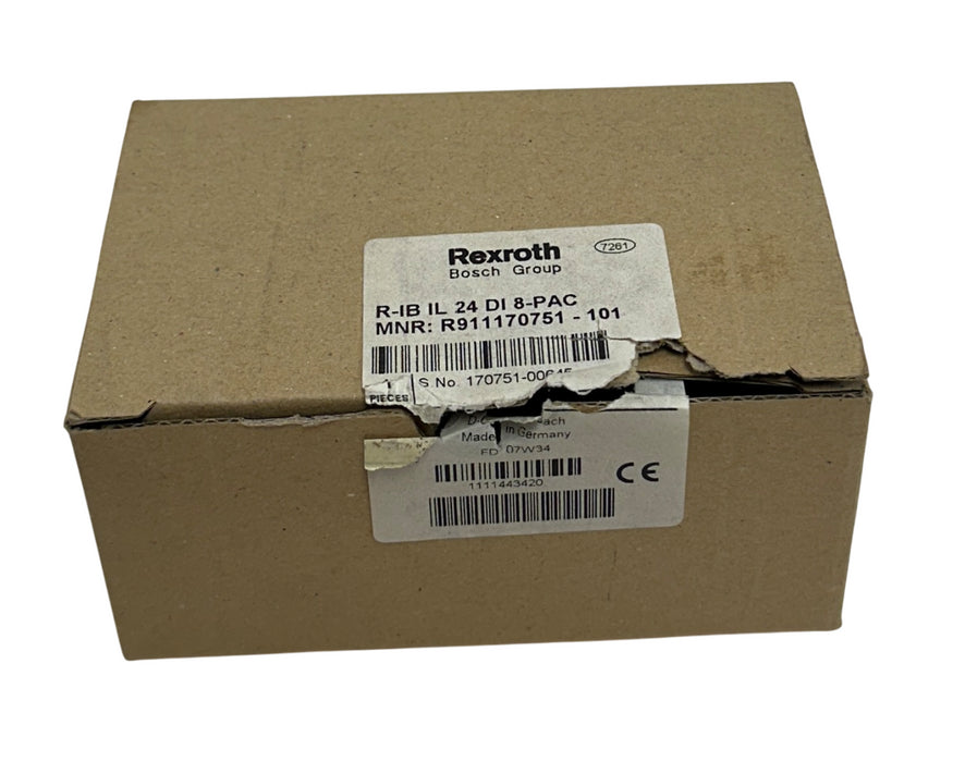 REXROTH R-IB IL 24 DI 8-PAC / R911170751 -101 DIGITAL INPUT TERMINAL 24VDC NSMP