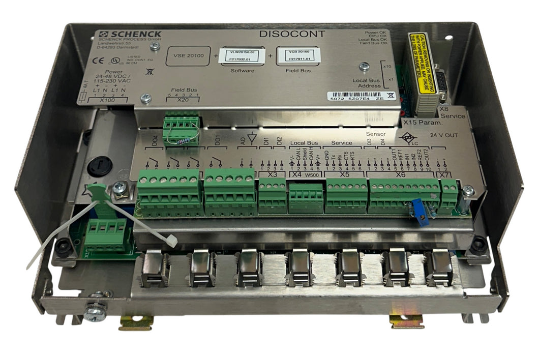 SCHENCK VSE 20100 + VLM20150.01 + VCB 20100 DISOCONT CONTROLLER AC/DC OEM NSNP