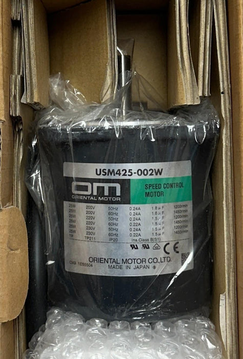 ORIENTAL MOTOR USM425-002W / USM425002W AC SPEED CONTROL MOTOR 25W (1/30HP) NSMP