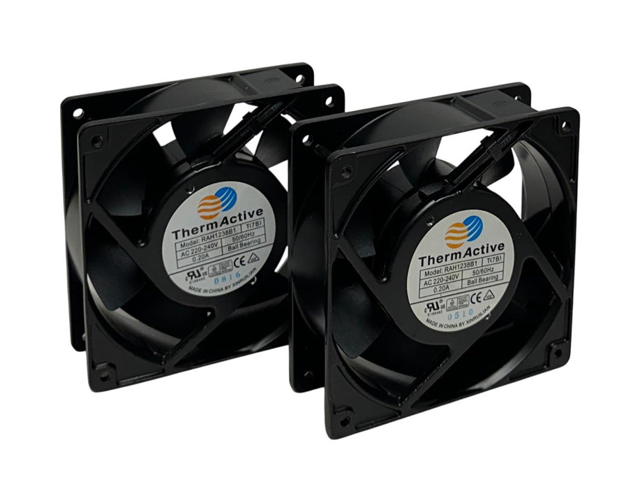 2 ThermActive RAH1238B1 AC AXIAL FANS 220-240VAC 50/60Hz BALL BEARING 0.20A NSNP