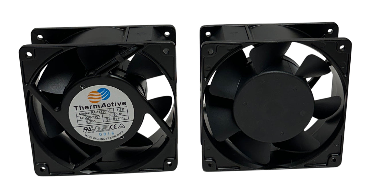 2 ThermActive RAH1238B1 AC AXIAL FANS 220-240VAC 50/60Hz BALL BEARING 0.20A NSNP