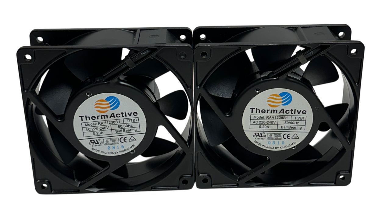 2 ThermActive RAH1238B1 AC AXIAL FANS 220-240VAC 50/60Hz BALL BEARING 0.20A NSNP